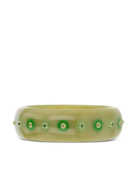Mark Davis 18K yellow gold Olive bakelite bracelet 