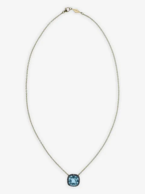FRED LEIGHTON 18K yellow gold topaz necklace