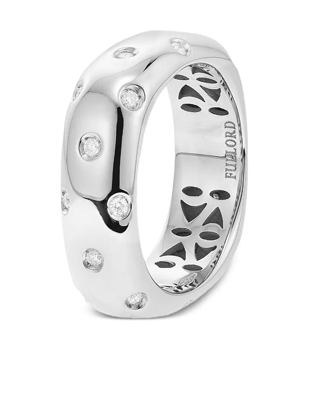 FULLORD Anello in oro bianco con diamanti