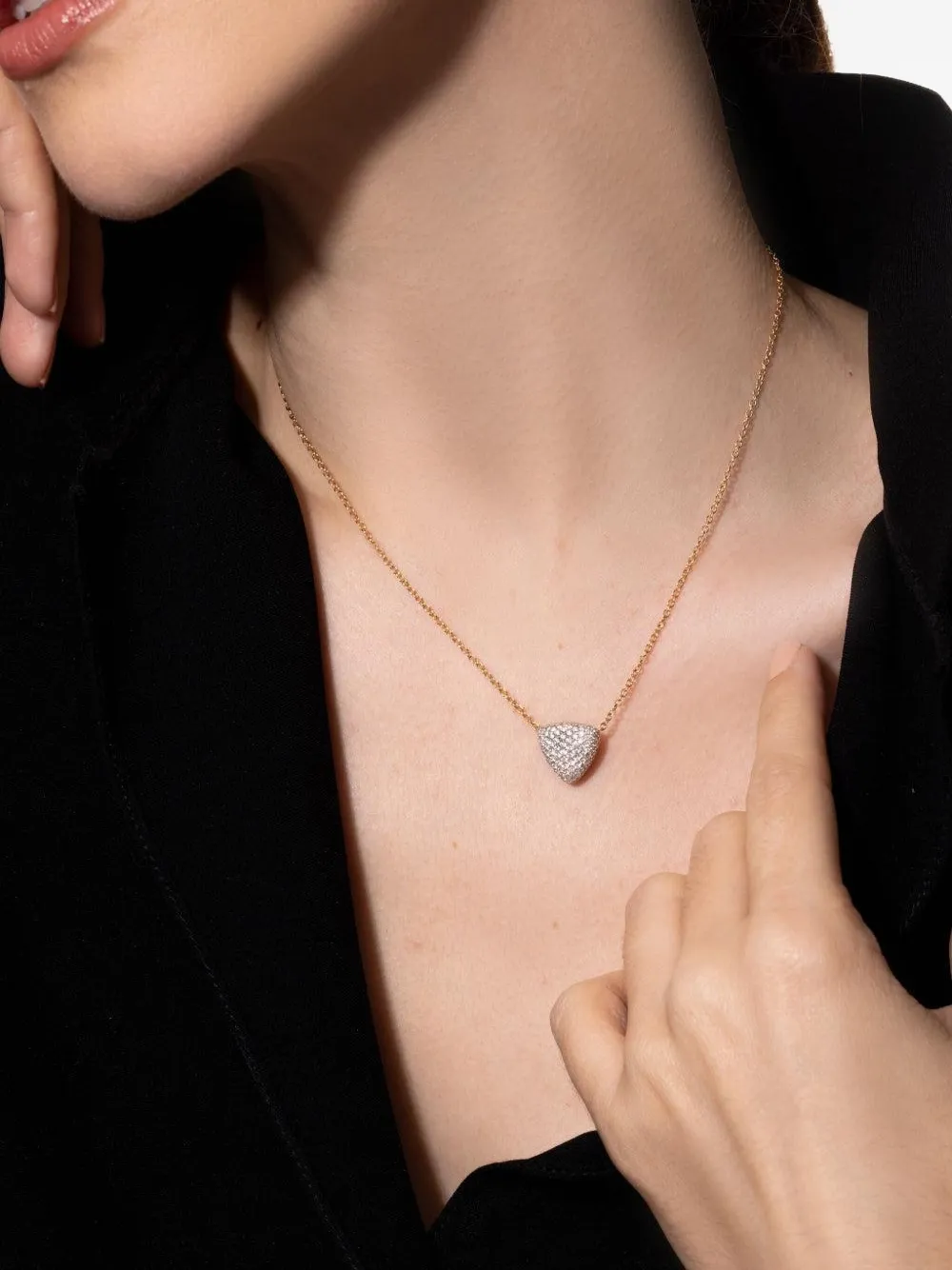 VHERNIER 18K rose gold Freccia diamond necklace | Image 2