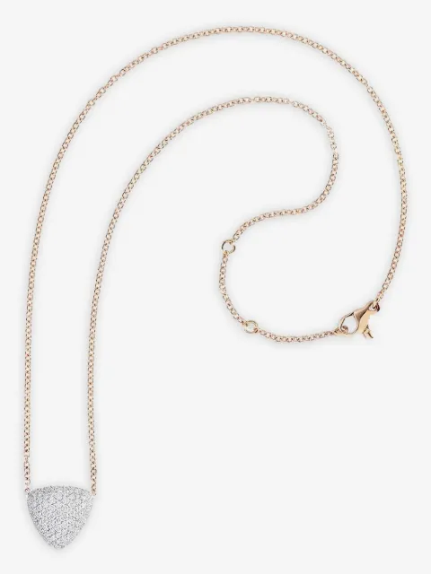 VHERNIER 18K rose gold Freccia diamond necklace