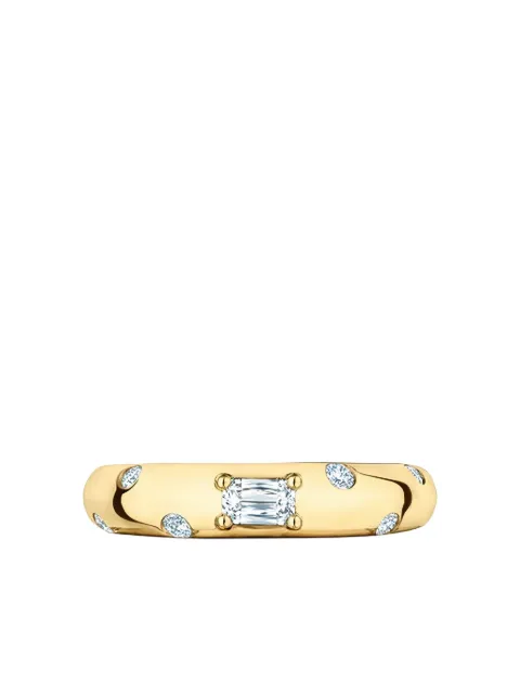 KWIAT 18K yellow gold Cobblestone Ashoka diamond ring