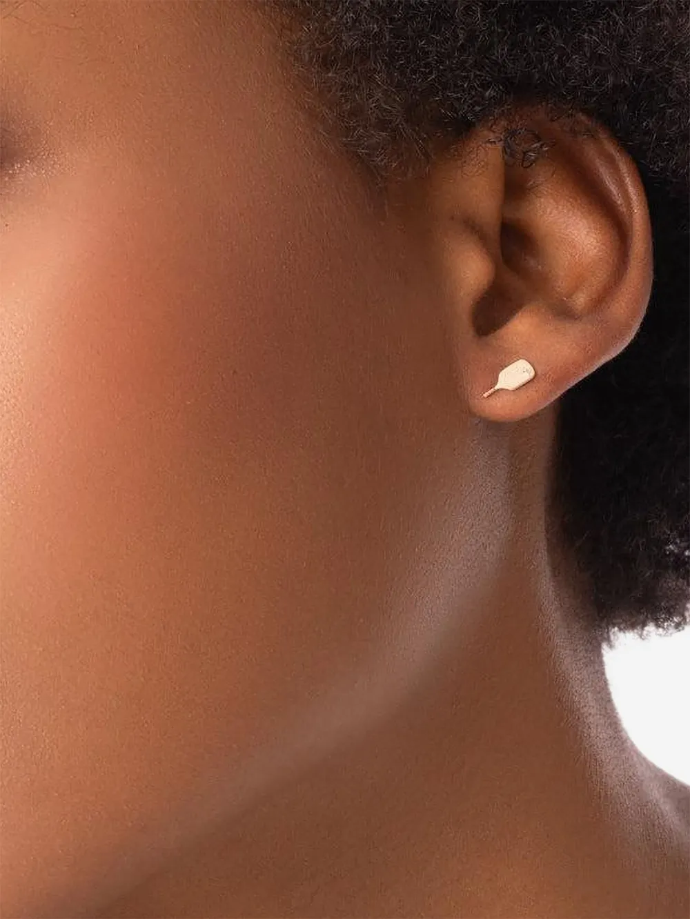 Anzie arete Pickleball Racket en oro amarillo de 14kt | Joyas de lujo | Image 2