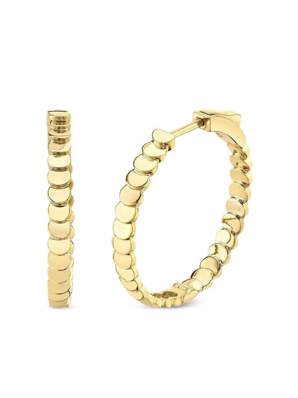 Anita Ko 18k Gold Classic Luna Medium Hoop Earrings In Gold