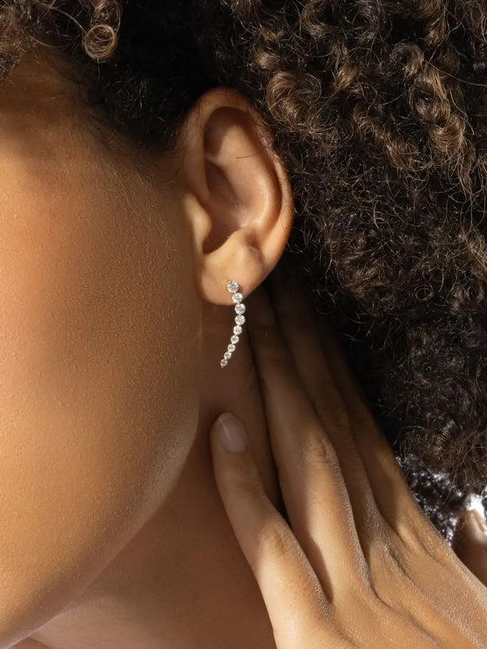 Anita Ko 18k Yellow Gold Diamond Floating Earrings In Gold