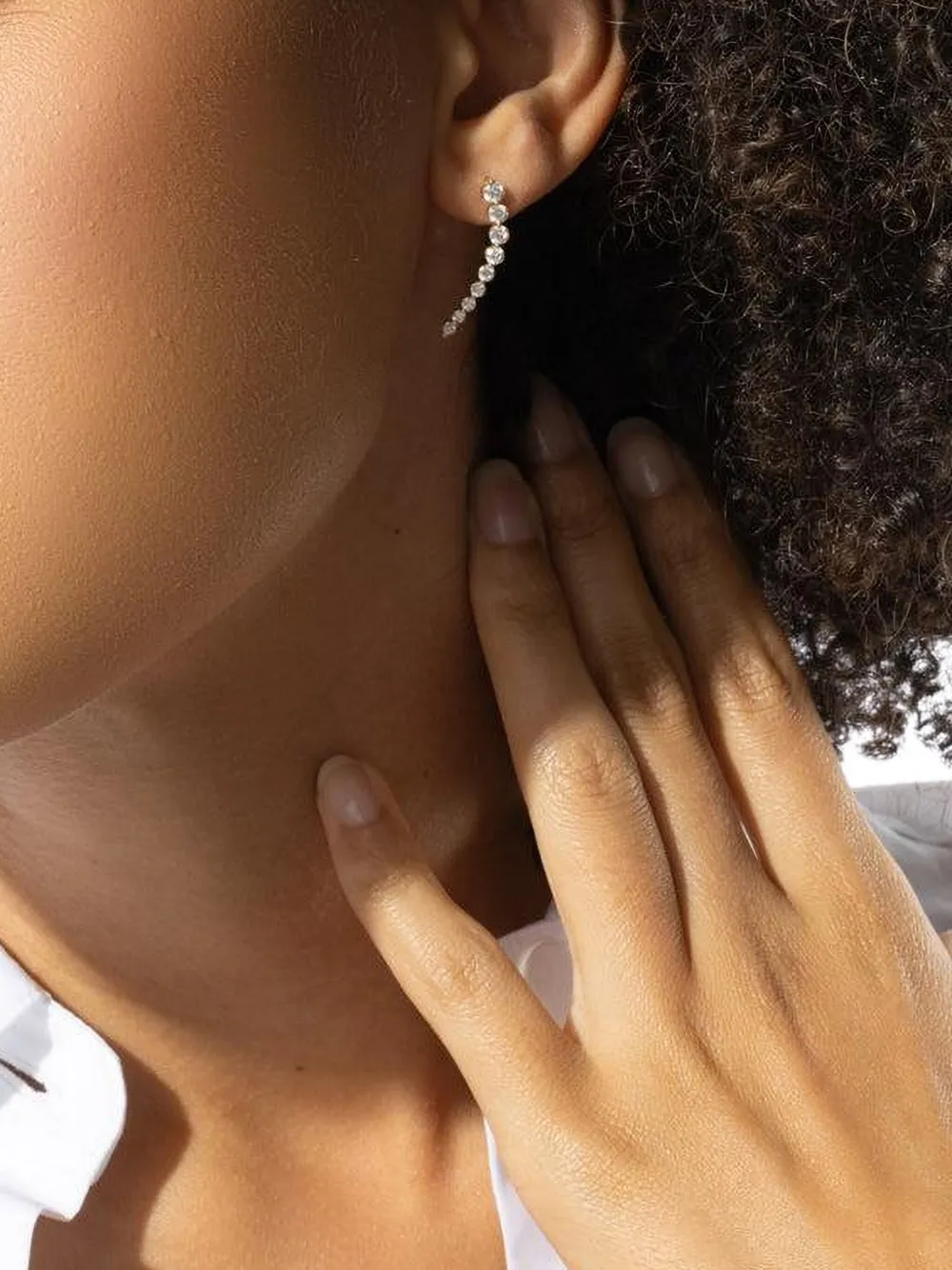 Anita Ko 18k Yellow Gold Diamond Floating Earrings In Gold