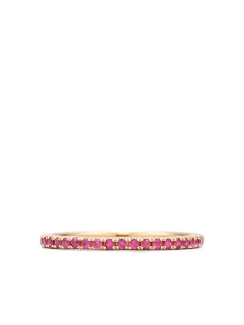KWIAT 18K rose gold ruby slim ring