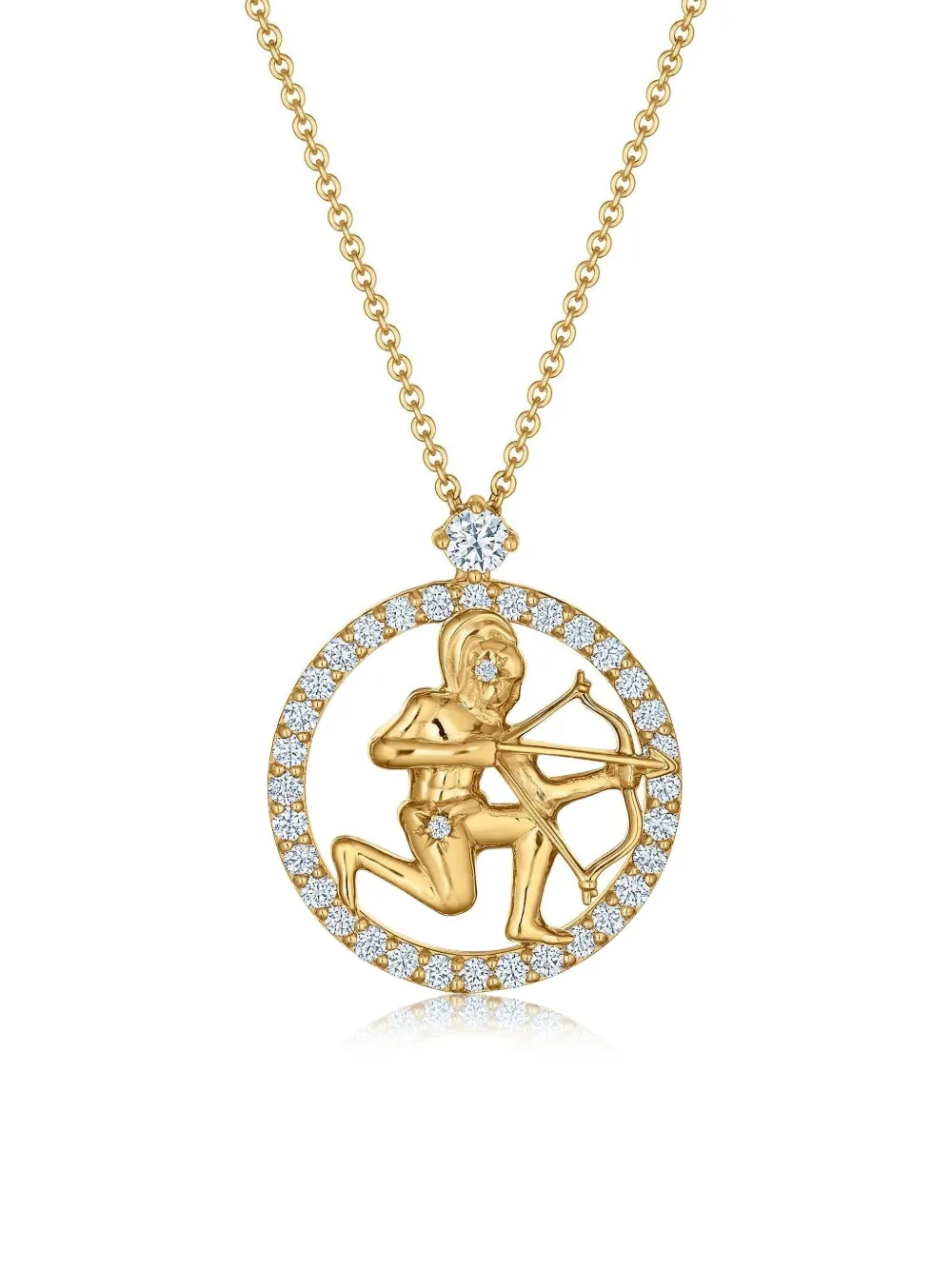 KWIAT Collana con pendente Sagittarius in oro giallo 18 carati con diamanti