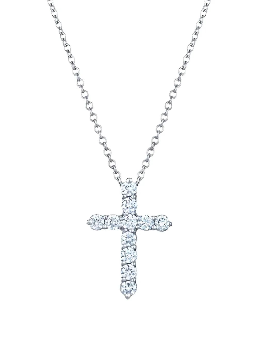 KWIAT Collana Cross in oro bianco 18 carati con diamanti - Argento