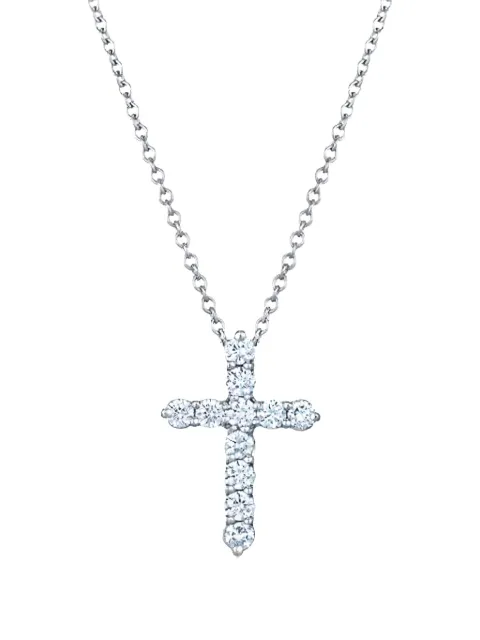 KWIAT 18K white gold Diamond Cross necklace