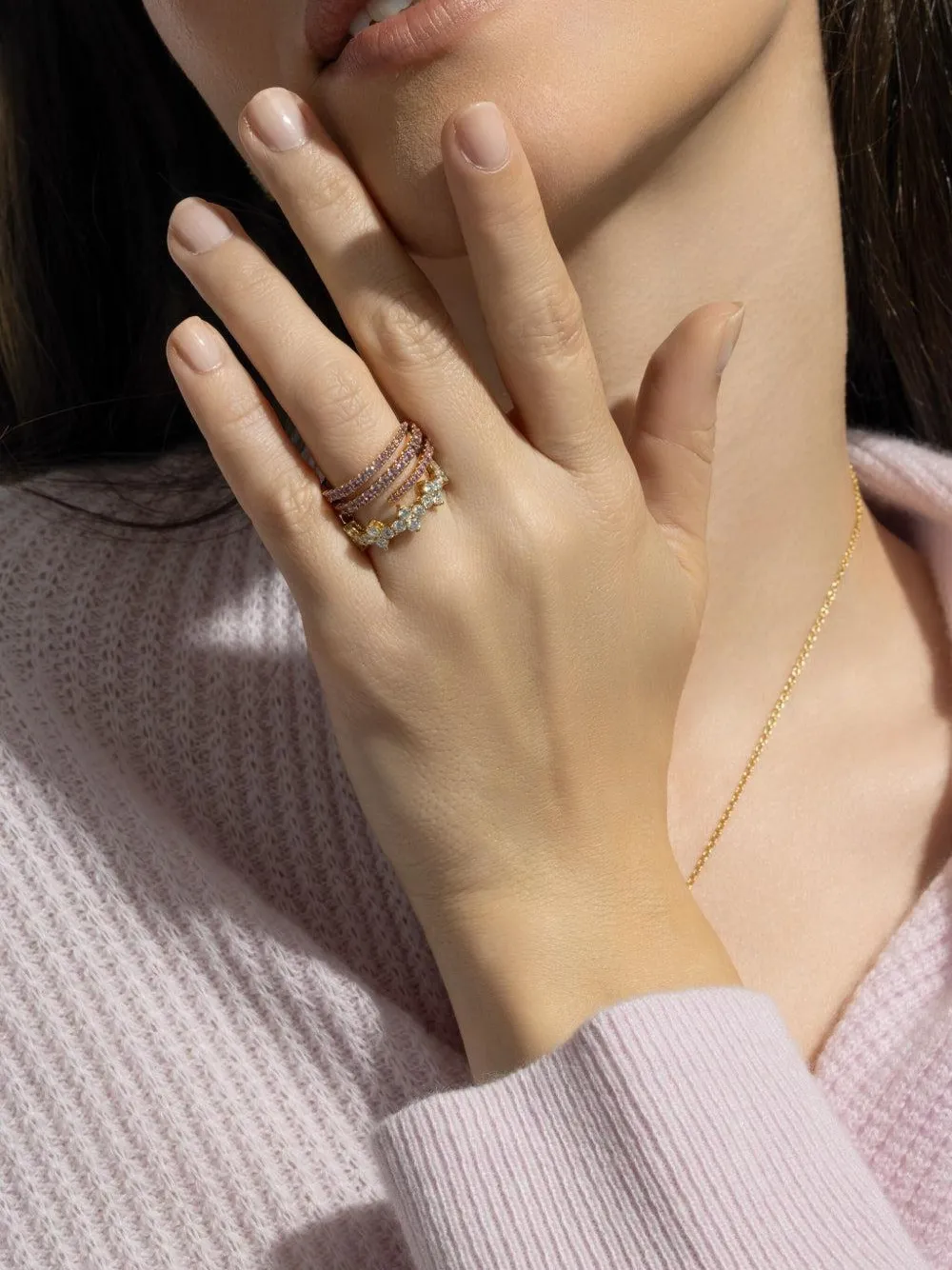Anita Ko 18k Yellow Gold Vivi Eternity Diamond Ring In Gold