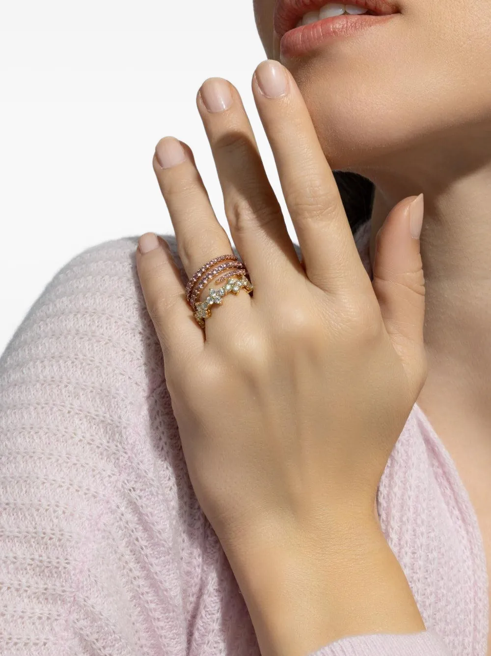 Anita Ko 18k Yellow Gold Vivi Eternity Diamond Ring In Gold