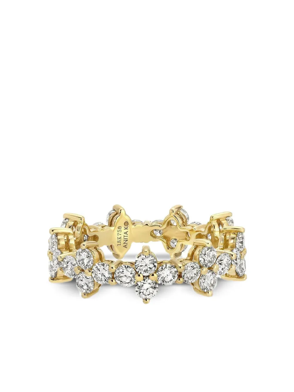 Anita Ko 18k Yellow Gold Vivi Eternity Diamond Ring In Gold