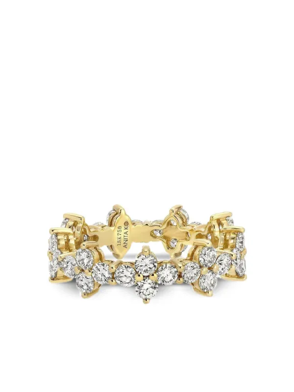 Anita Ko 18K Yellow Gold Vivi Eternity Diamond Ring