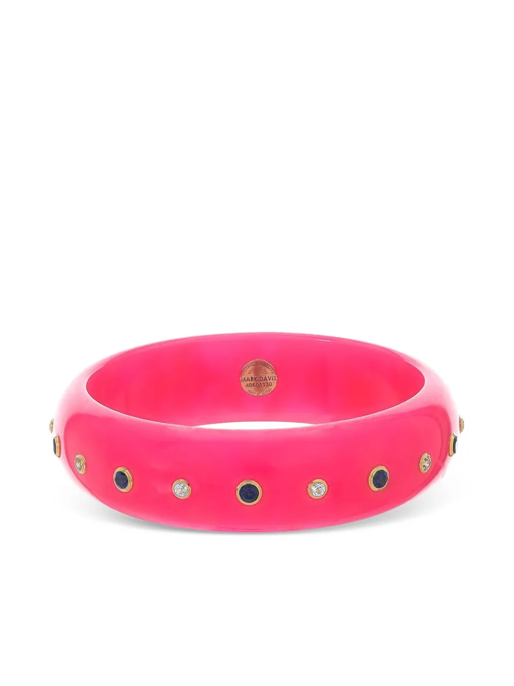 Mark Davis 18k Yellow Gold Bakelite Bracelet In Pink