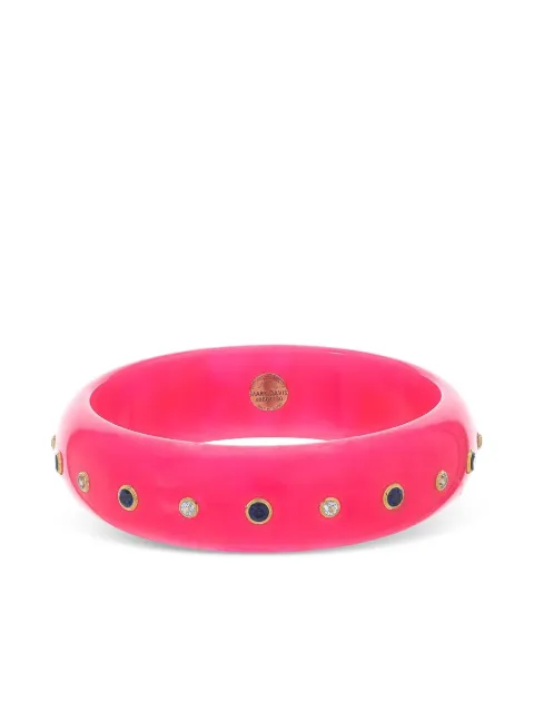 Mark Davis 18K yellow gold bakelite bracelet 