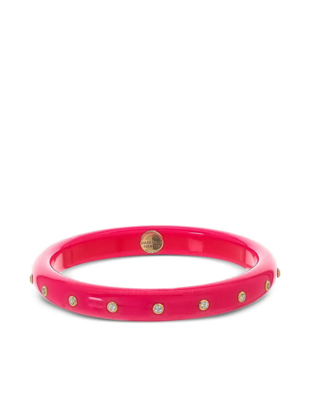 Mark Davis 18k Yellow Gold Bakelite Bracelet In Red