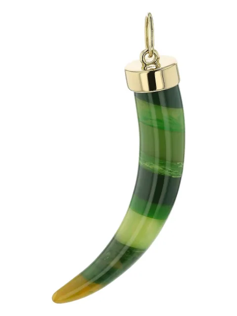 Mark Davis 18K yellow gold Tusk bakelite pendant charm