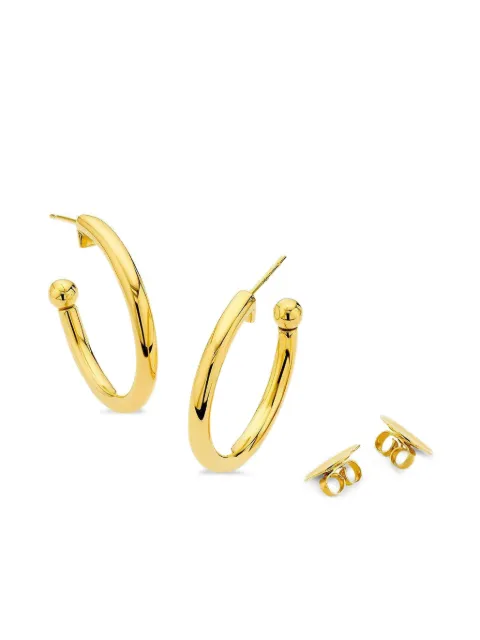 BUDDHA MAMA 18K yellow gold hoop earrings