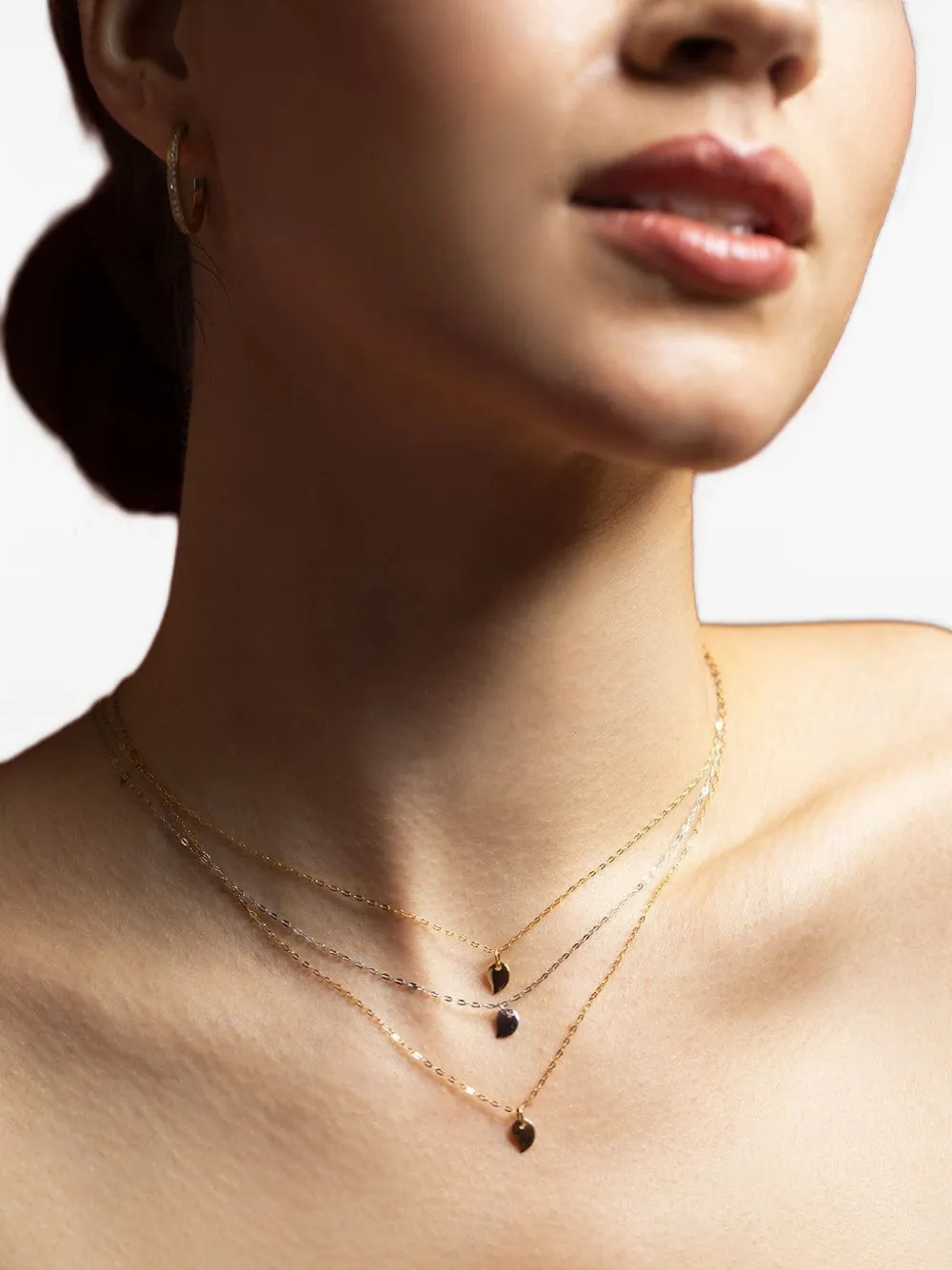Tamara Comolli 18k White Gold Sparkle Heart Necklace In Brown