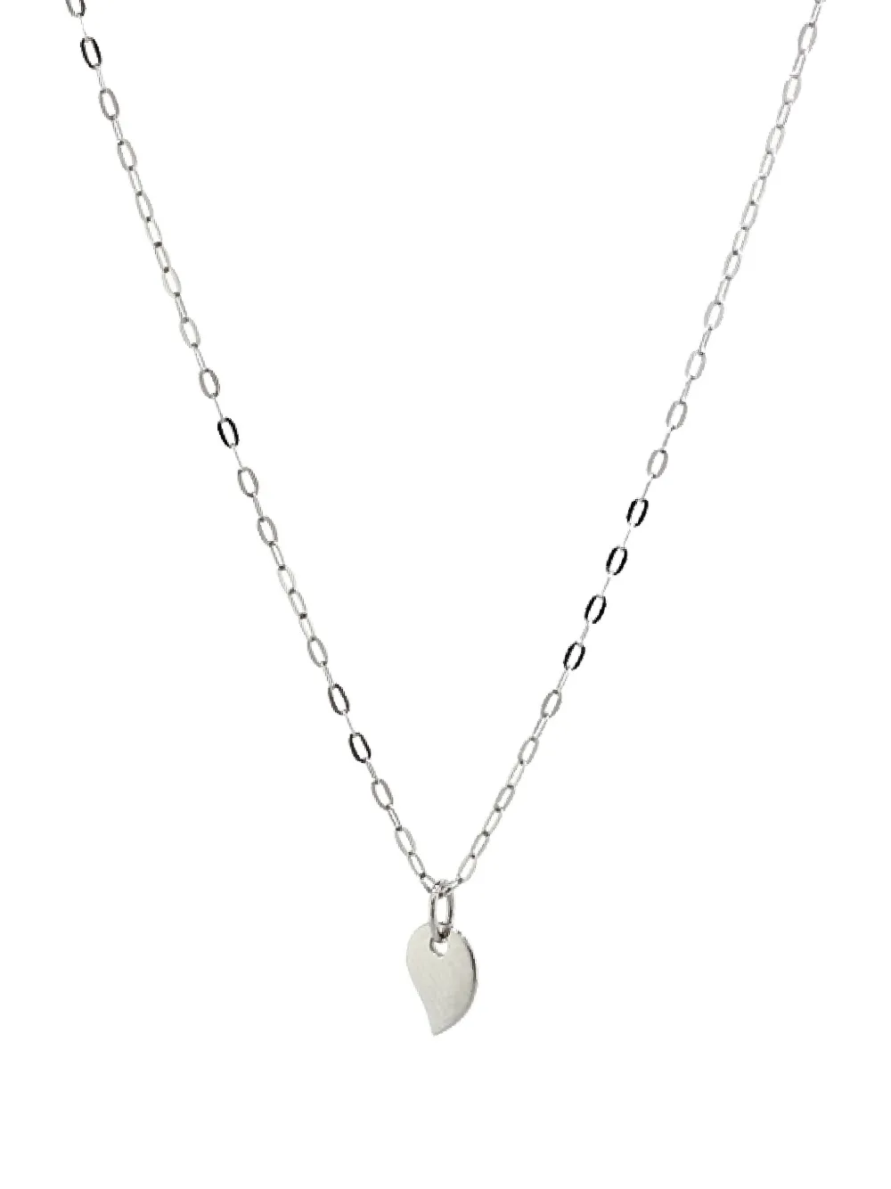 Tamara Comolli 18k White Gold Sparkle Heart Necklace In Brown