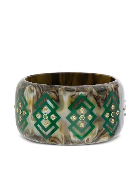 Mark Davis 18K yellow gold bakelite bracelet 