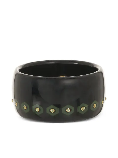 Mark Davis brazalete Peridot Wide Bakelite en oro amarillo de 18kt