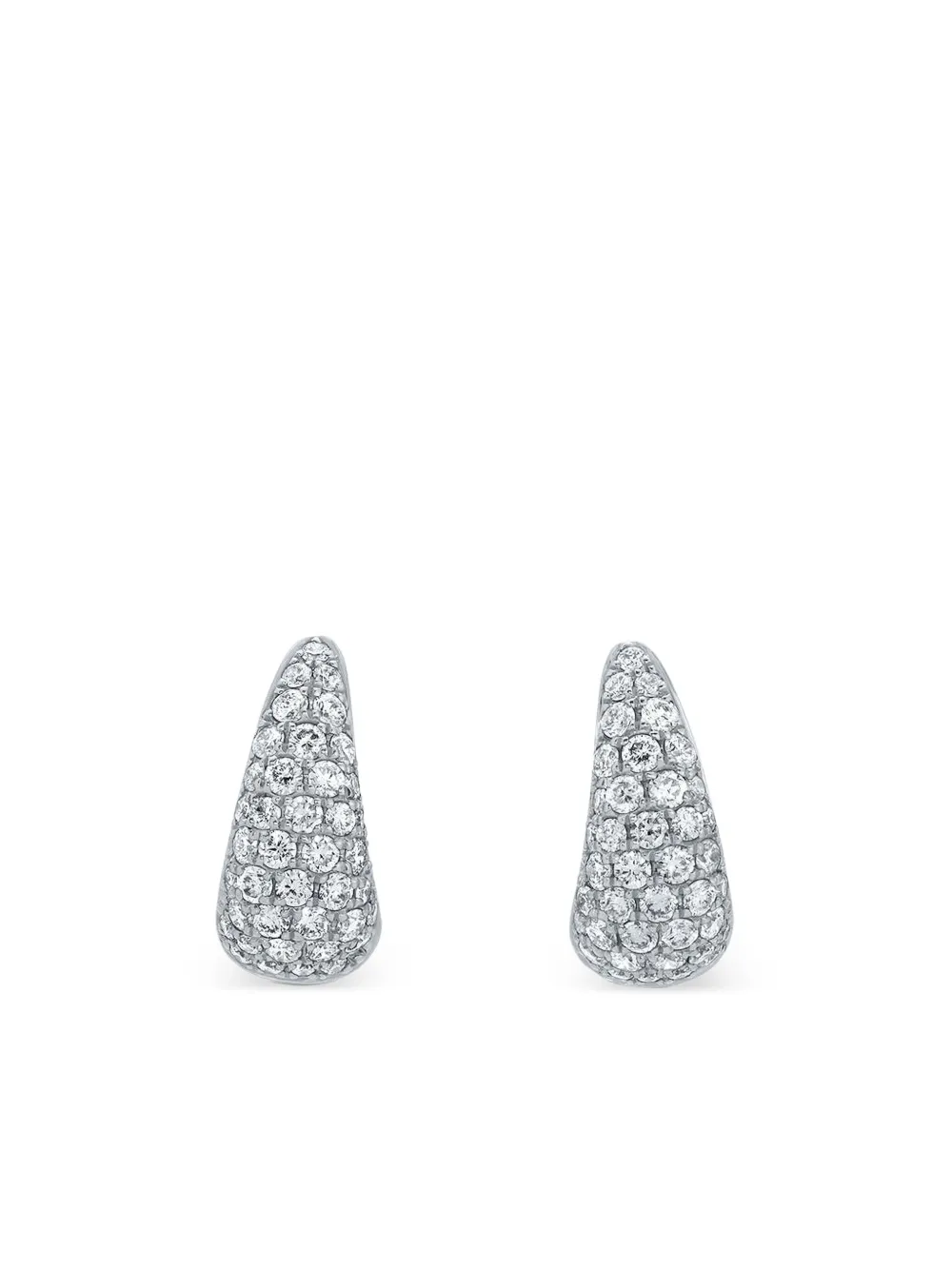 Anita Ko 18k White Gold Diamond Baby Claw Earrings In White