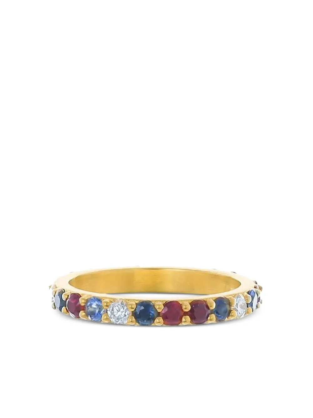 Jared Lehr 18k Yellow Gold Spinel And Diamond Ring In Brown
