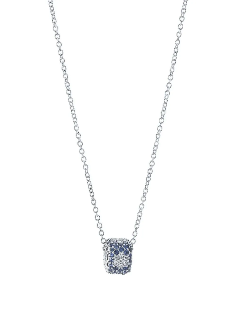 FULLORD collier en or blanc 18ct à saphir et diamant Ghost | argent | Image 1