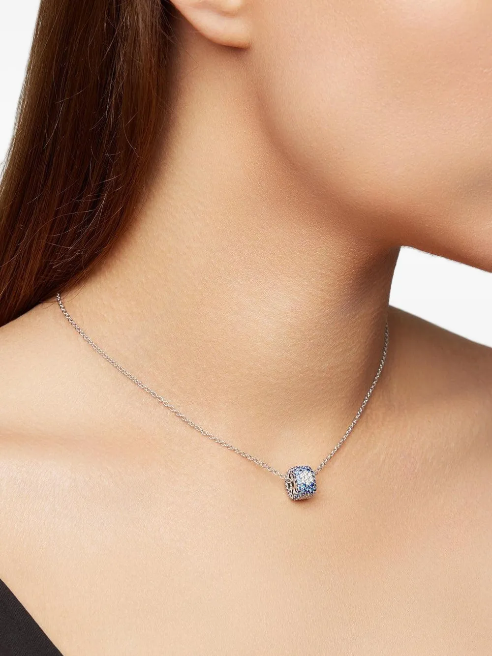 FULLORD collier en or blanc 18ct à saphir et diamant Ghost | Image 2