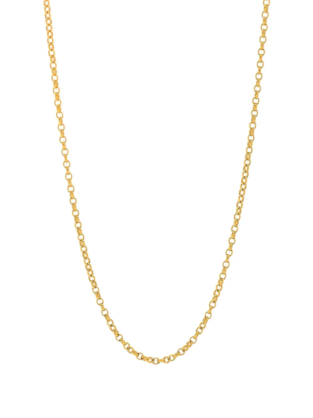 Tamara Comolli 18k Yellow Gold Belcher Necklace In Brown