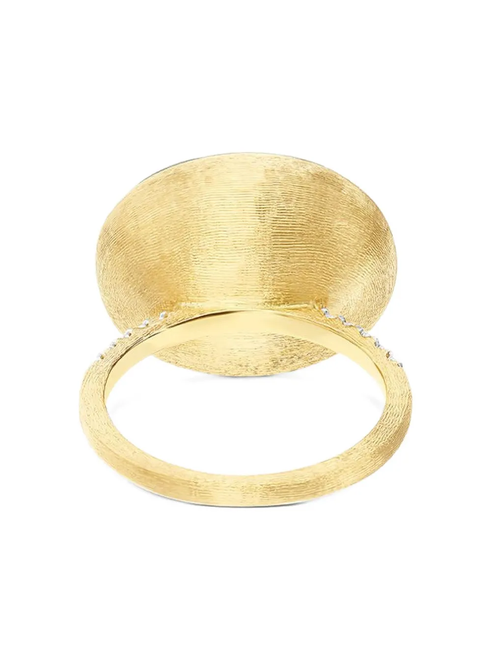 Nanis 18k Yellow Gold Large Boules Diamond And Pink Quartz Ring In Gold