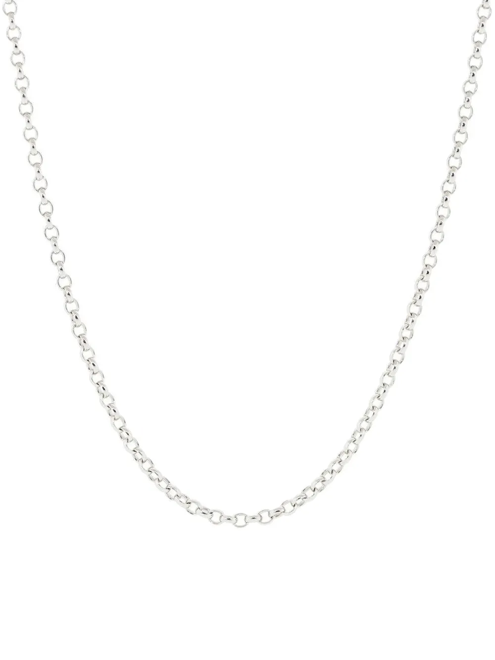 Tamara Comolli 18kt White Gold Belcher Chain Necklace In Metallic