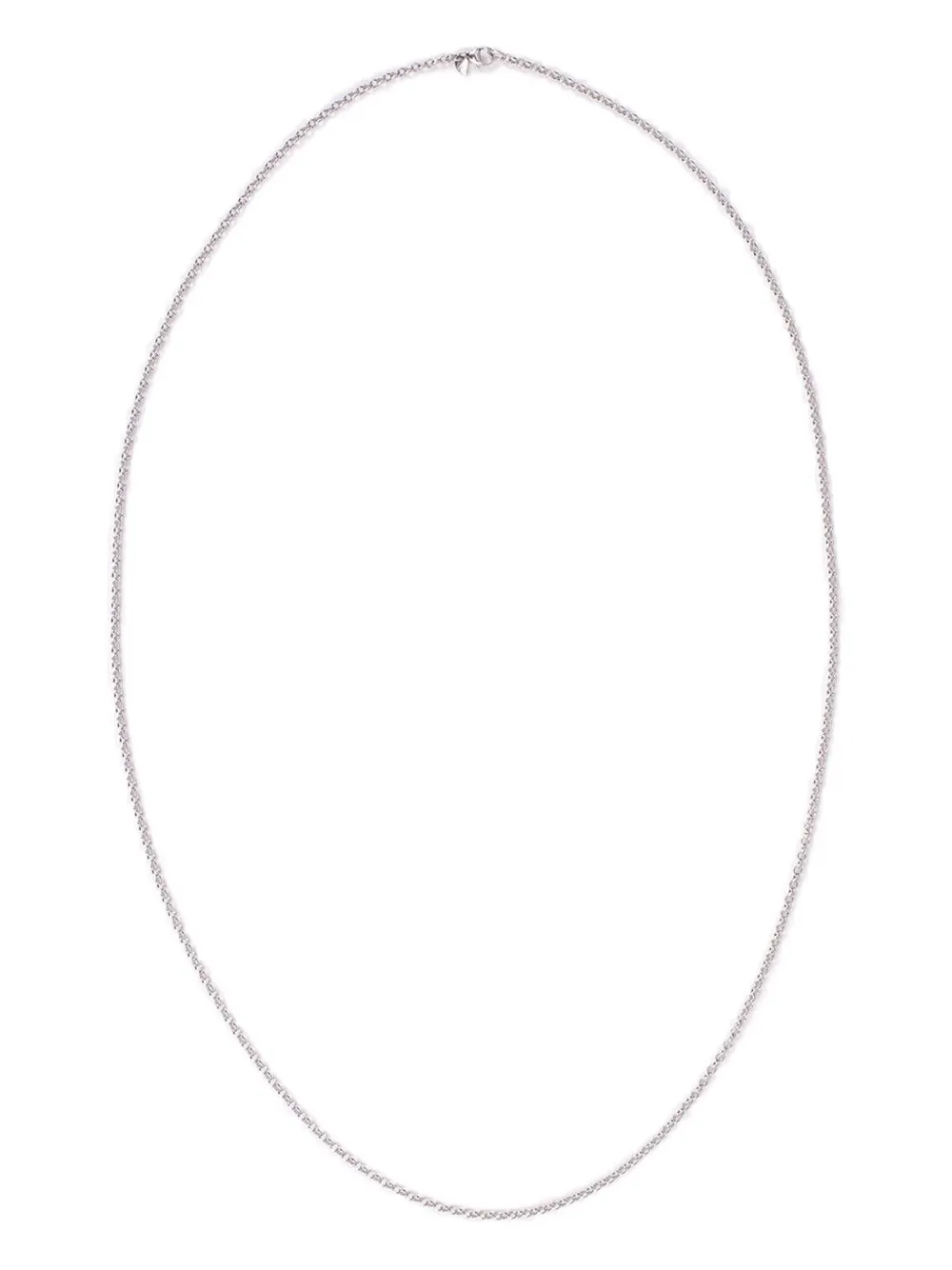 Tamara Comolli 18kt White Gold Belcher Chain Necklace In Metallic