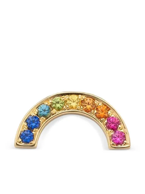 ROBINSON PELHAM 14K yellow gold Rainbow sapphire earring