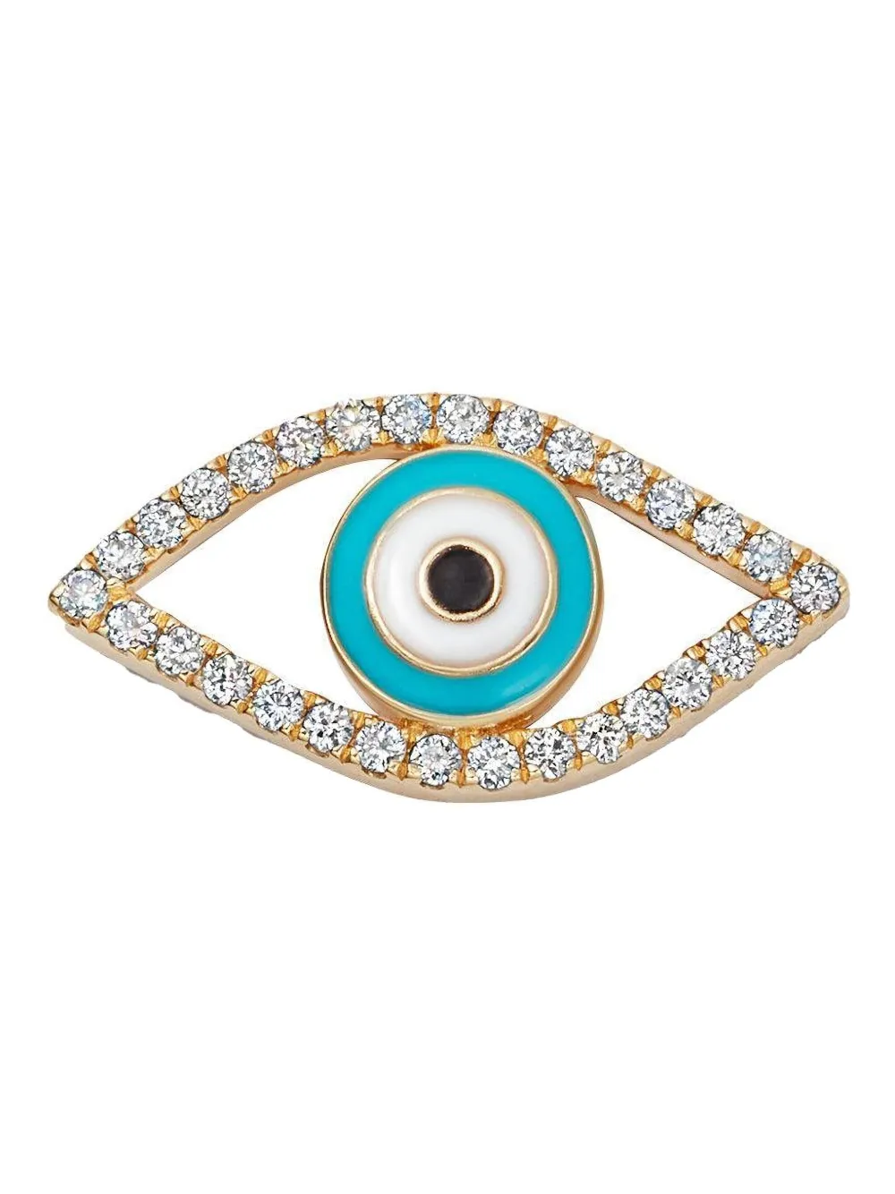 Loquet 18kt Yellow Gold Evil Eye Necklace In Gold