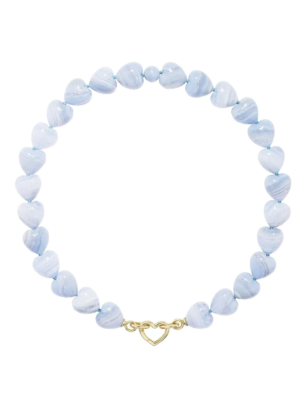 EMILY P. WHEELER Oversized Heart ネックレス 18Kイエローゴールド - ブルー