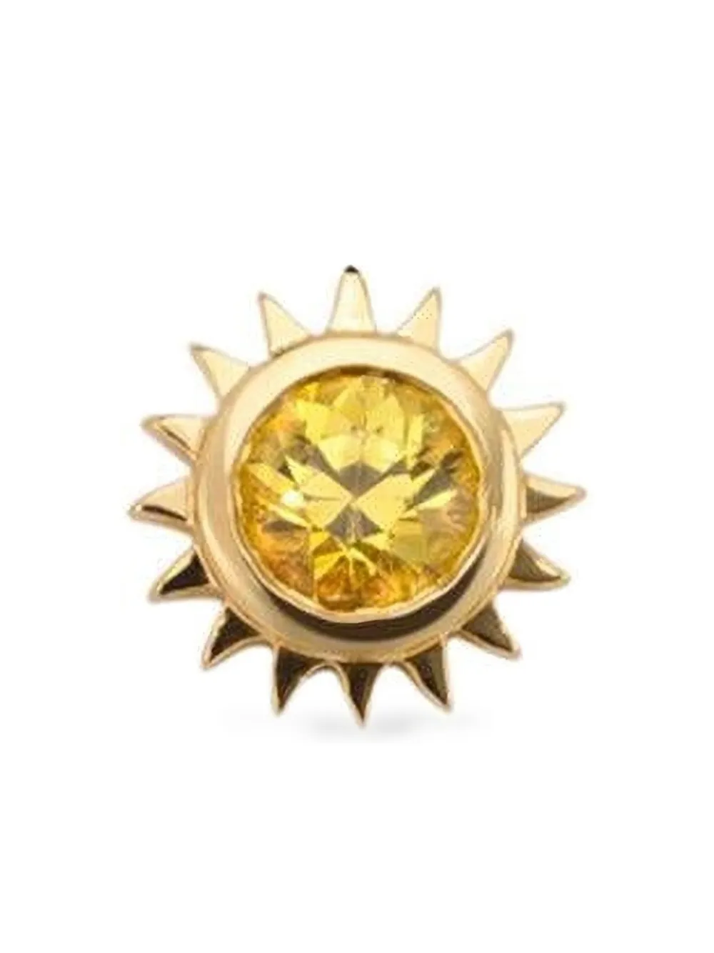 ROBINSON PELHAM 14kt Sun Gelbgoldohrringe mit Saphir