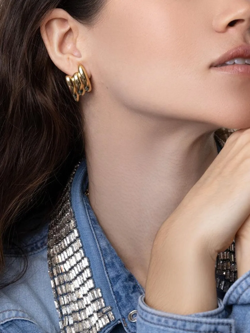 Anita Ko 18k Yellow Gold Large Claire Earrings In Gold