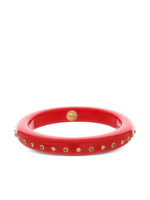 Mark Davis 18K yellow gold Citrine Bakelite bangle