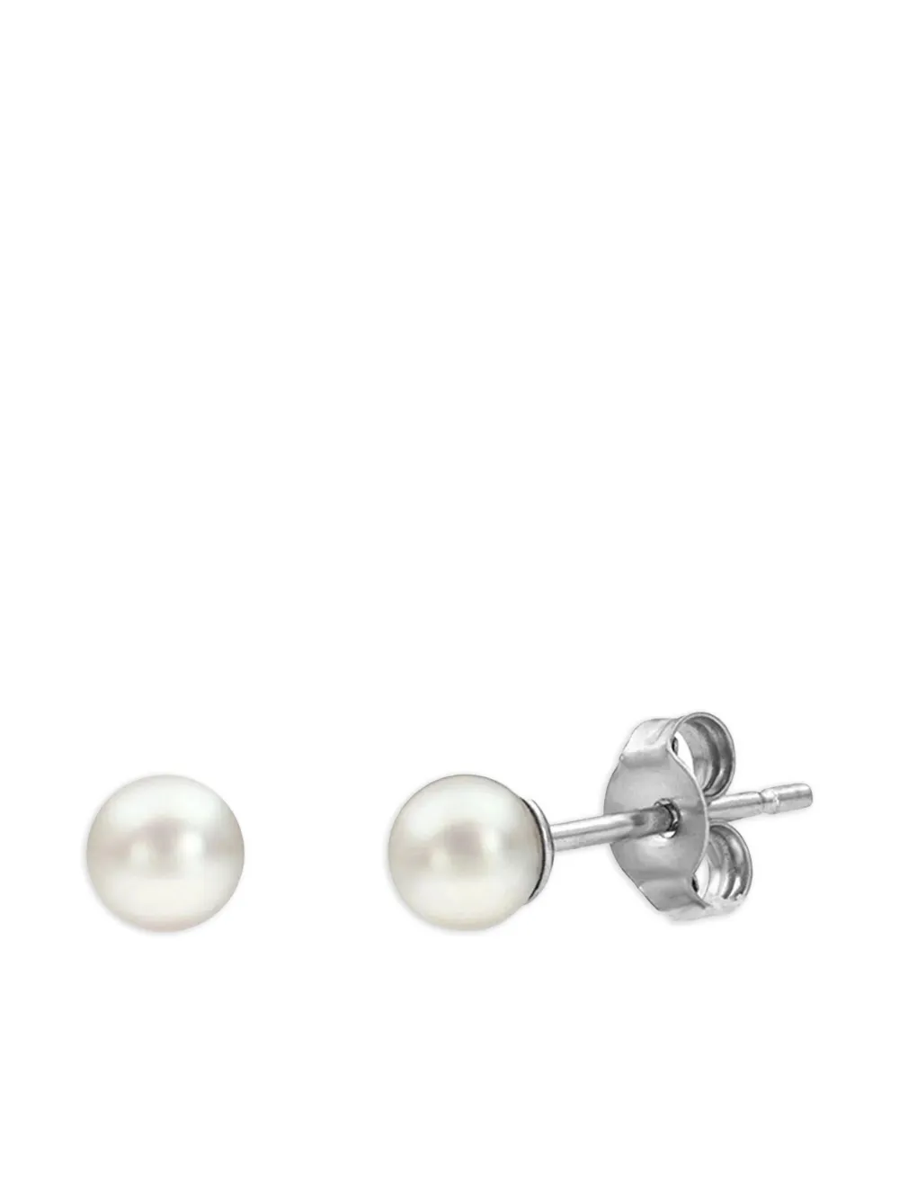 Baggins Akoya Pearl Stud Earrings In White