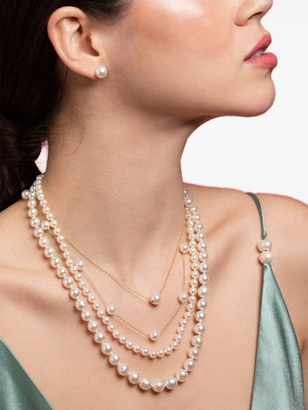 Baggins 14kt Yellow Gold Akoya Pearl Necklace In Gold