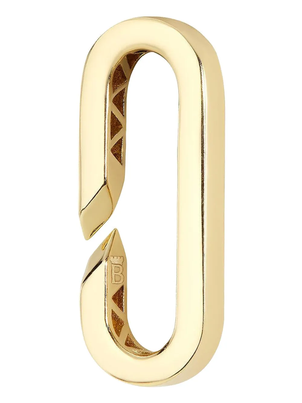 Bizzotto Gioielli 18k Yellow Gold Bulino Pendant In Brown