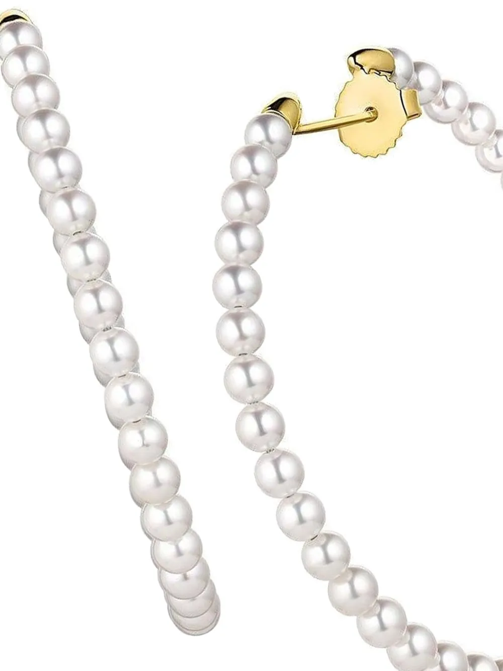 Baggins 14k Yellow Gold Akoya Pearl Earrings In Silver