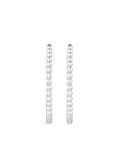Baggins aretes en oro amarillo de 14kt con perla Akoya