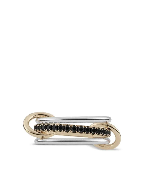 Spinelli Kilcollin 18K Yellow Gold Tigiris Three Link Diamond Ring