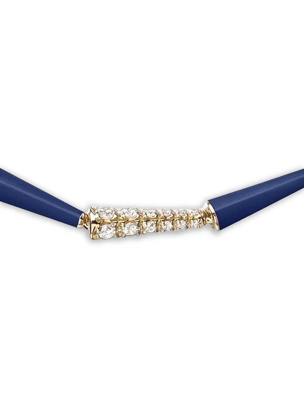 Melissa Kaye 18K Yellow Gold Lola Diamond Bracelet in Blue, view 2