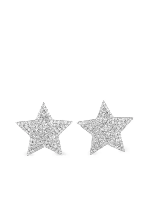 PHILLIPS HOUSE 14K white gold large Star Infinity diamond earrings