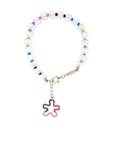 Bea Bongiasca bracelet en or jaune 9 ct à fleurs